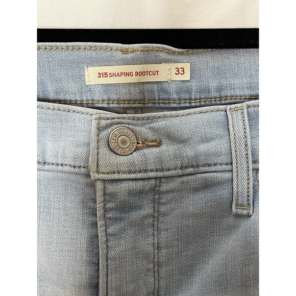 Levis 315 Shaping Bootcut Jeans Size 33 (Act 35X31) Stretch Mid-Rise - Picture 2 of 8